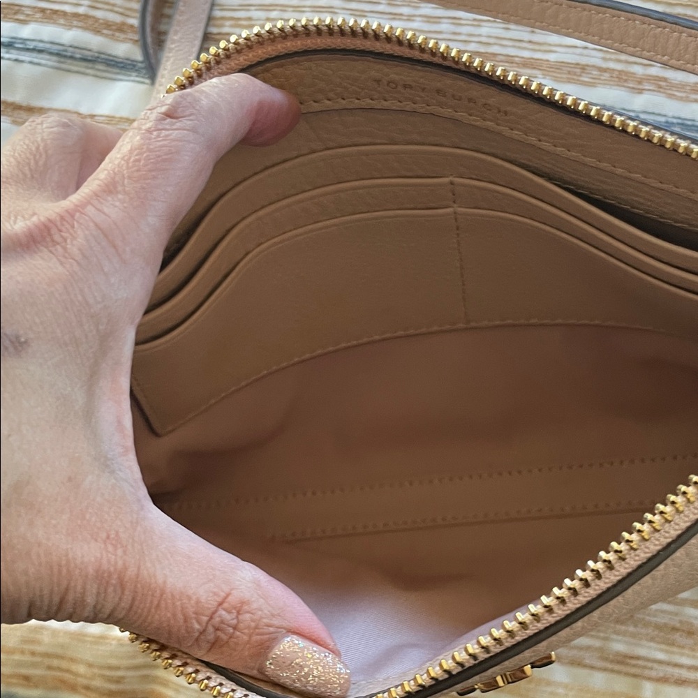 Tory Burch Blush Leather Crossbody - Picture 3 of 6